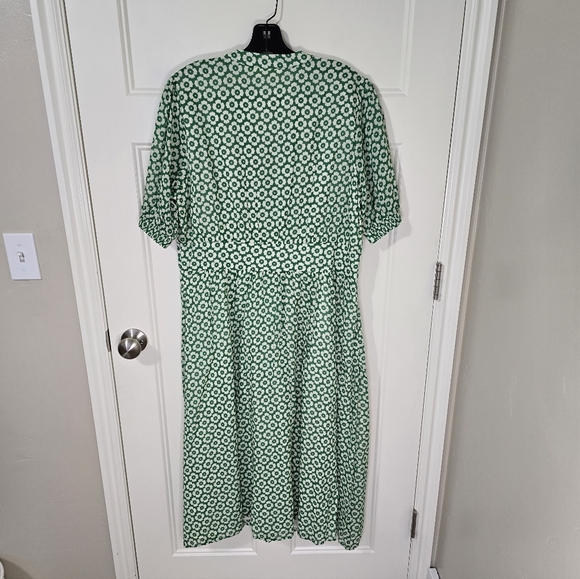 BODEN Elsa Floral Print Midi Dress Green Primrose Women's 14 Cottagecore NWOT - Picture 4 of 12